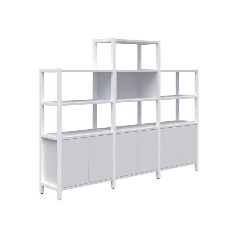 Grid 40 Storage/Open Display Wall 4-5 Tier 1500/1890h