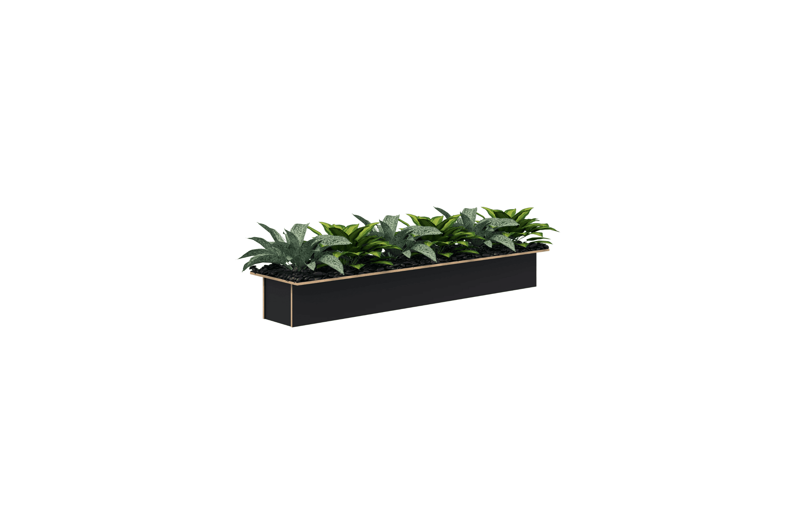Rapid/Mascot/Block - Set of pots and artifical plants