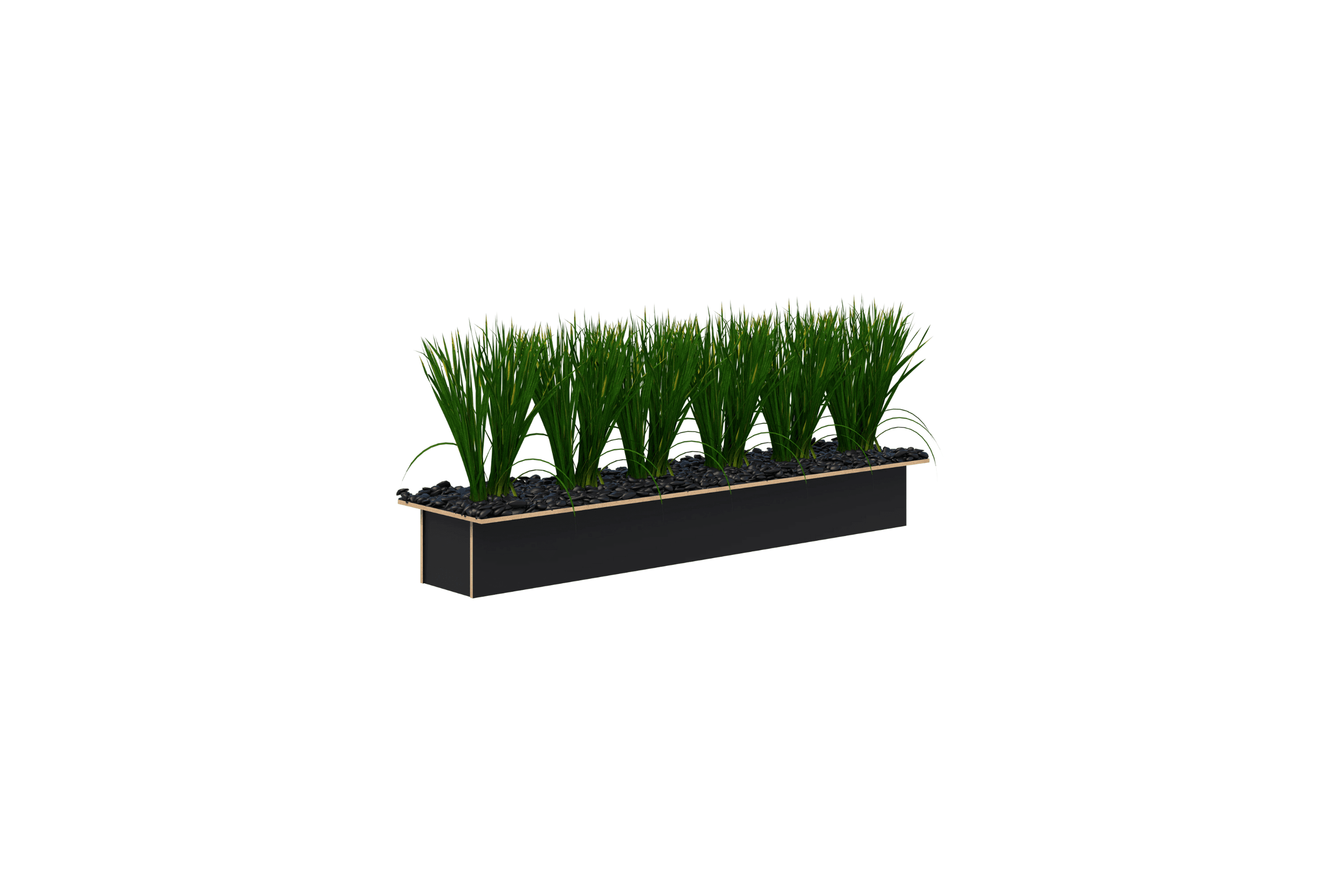 Rapid/Mascot/Block - Set of pots and artifical plants