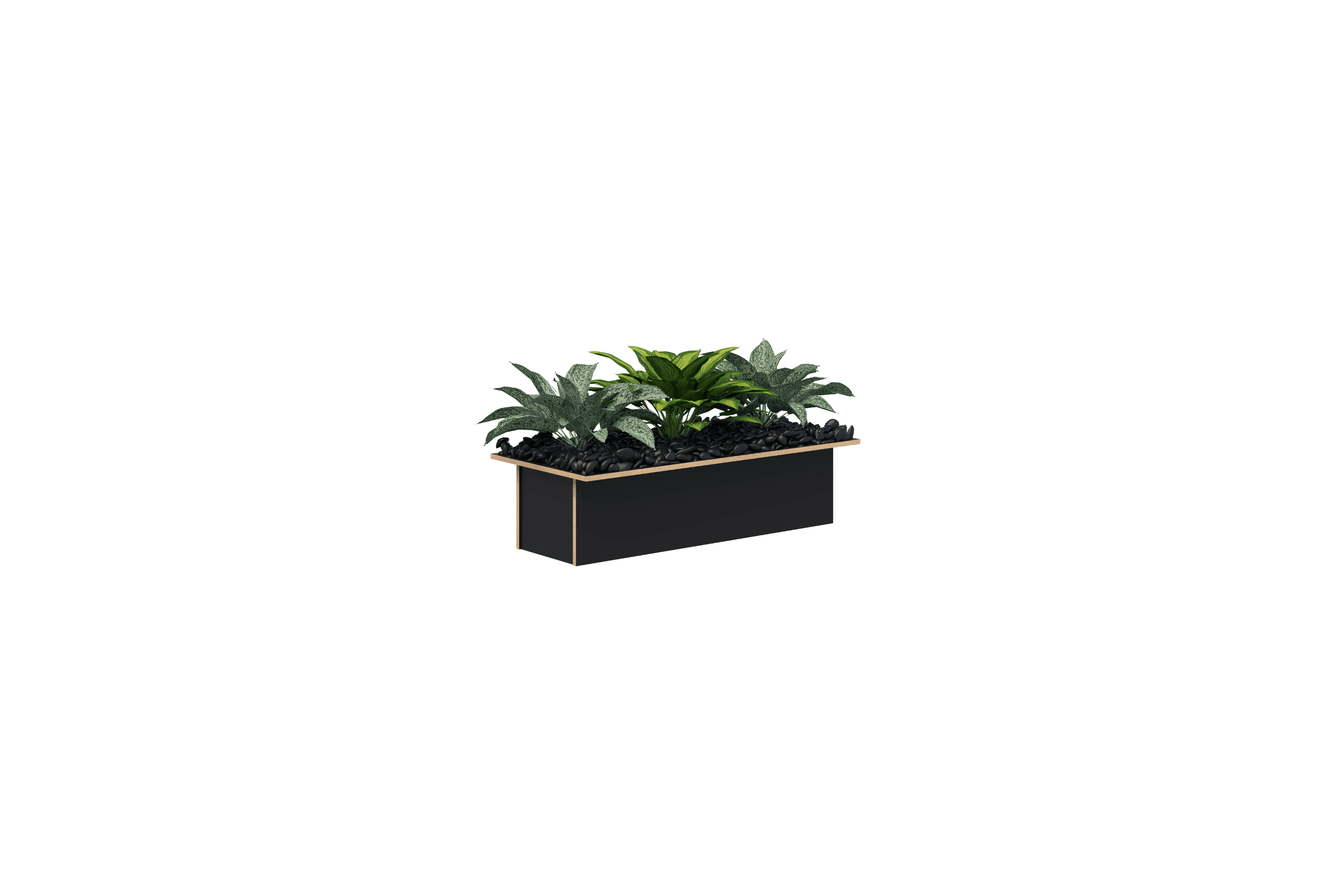 Rapid/Mascot/Block - Set of pots and artifical plants
