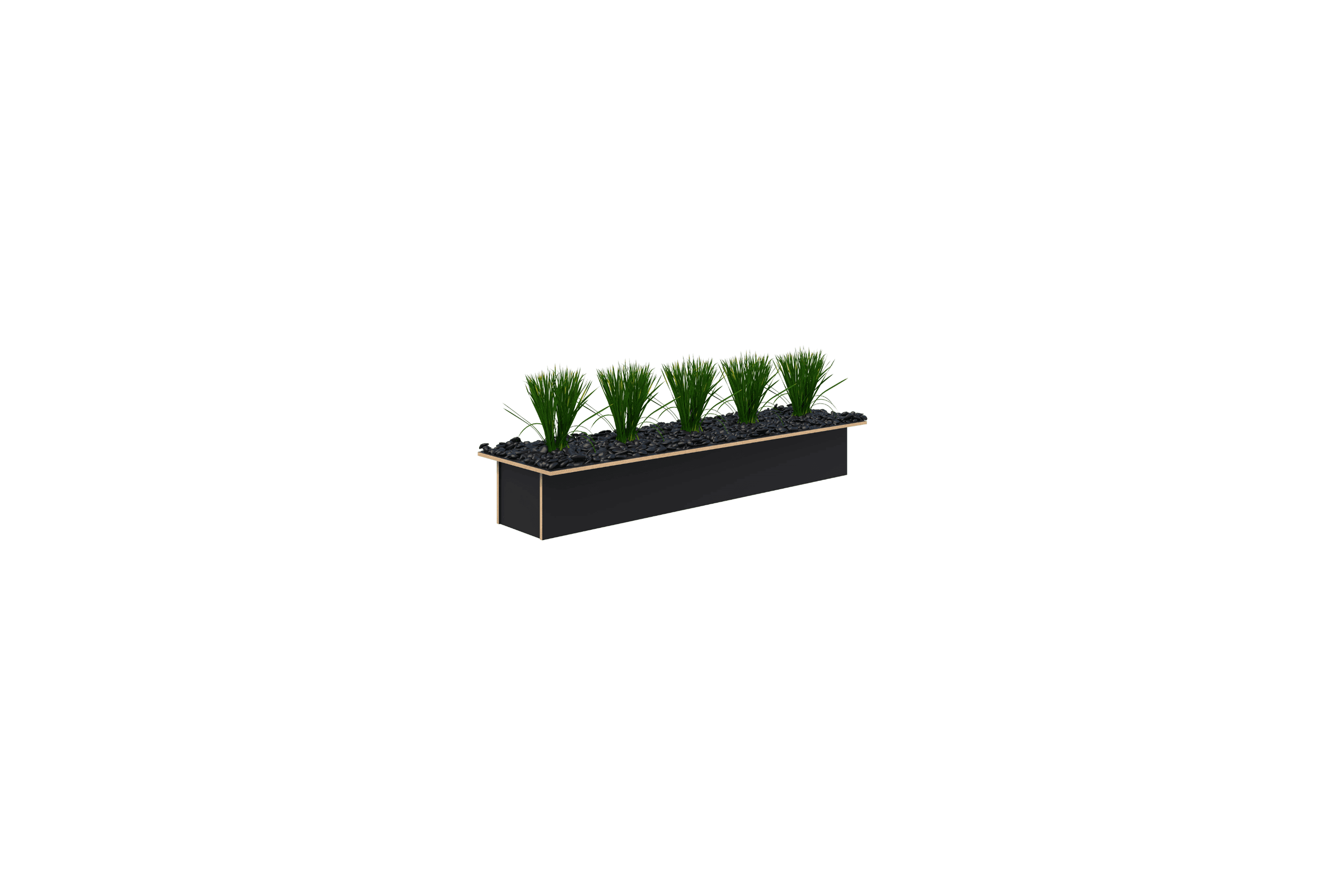 Rapid/Mascot/Block - Set of pots and artifical plants