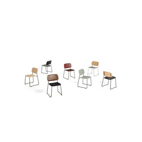 Soft Edge 10 Chair Sled Seat Upholstery by HAY