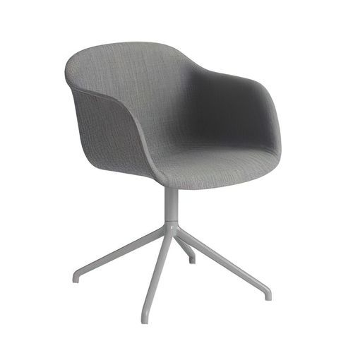 Fiber Swivel Base Upholstered Swivel Chair