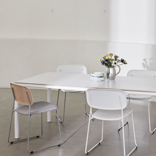 Soft Edge 10 Chair Sled Seat Upholstery by HAY