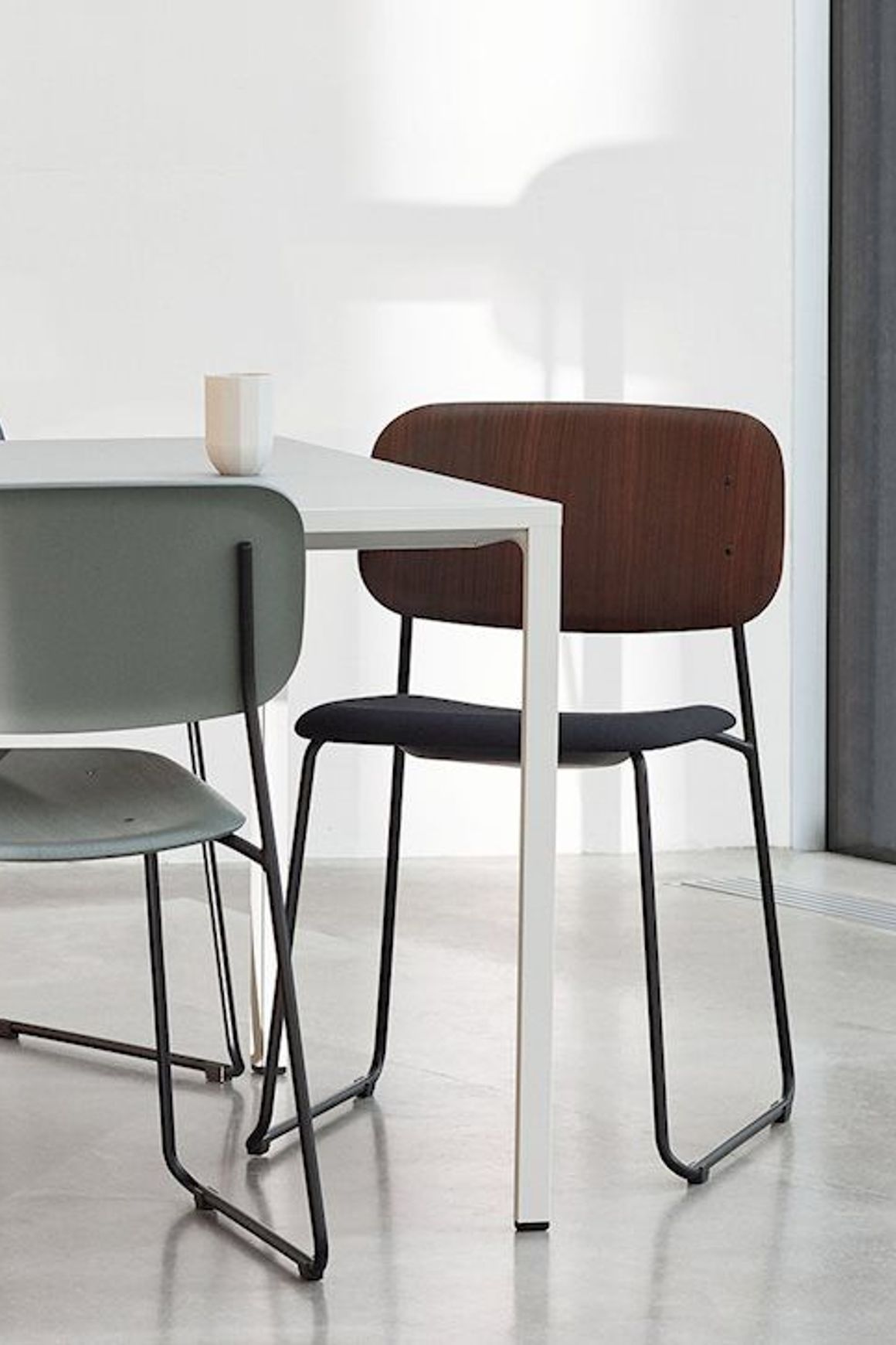 Soft Edge 10 Chair Sled Seat Upholstery by HAY