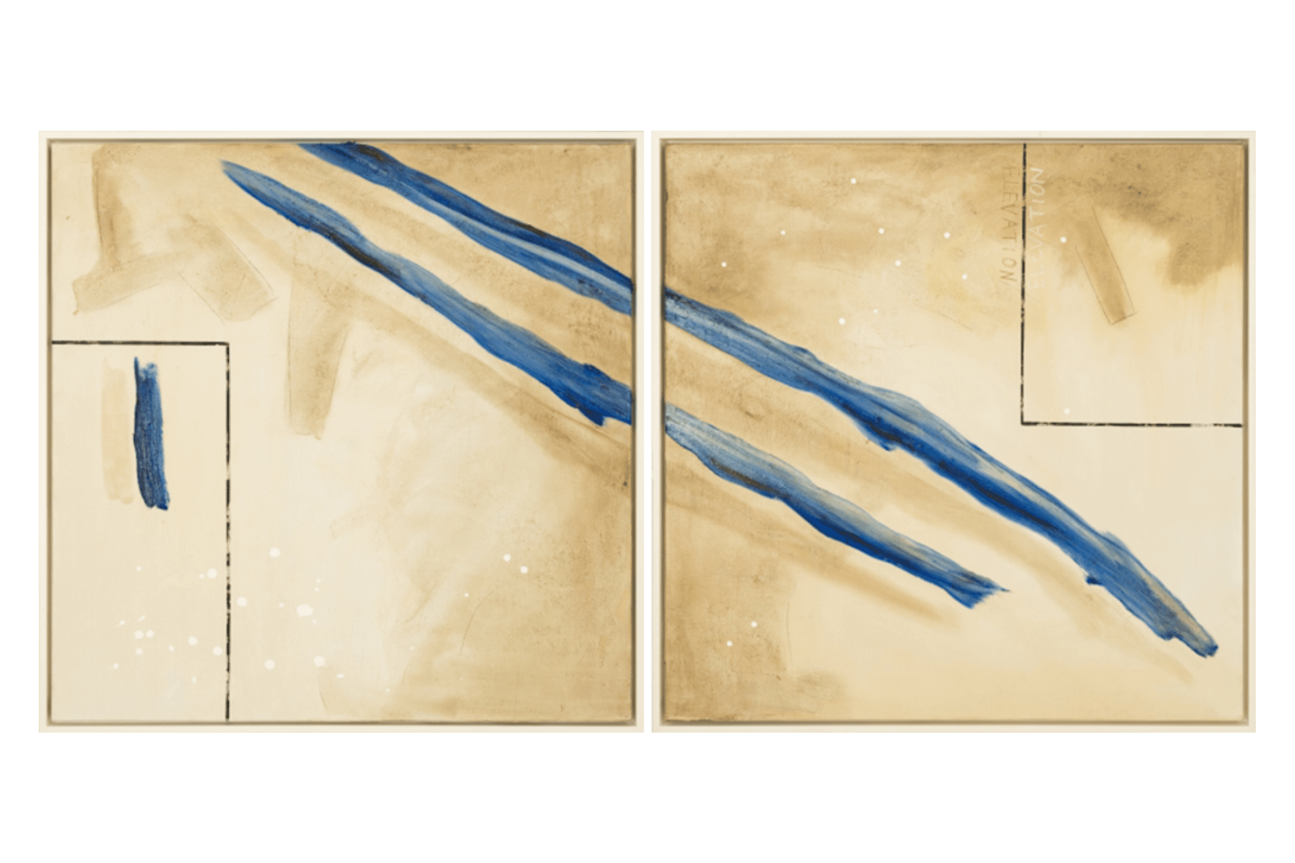 Elevation in Blue Artwork