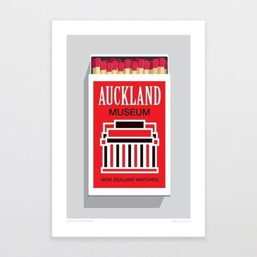 Auckland Matchbox Art Print