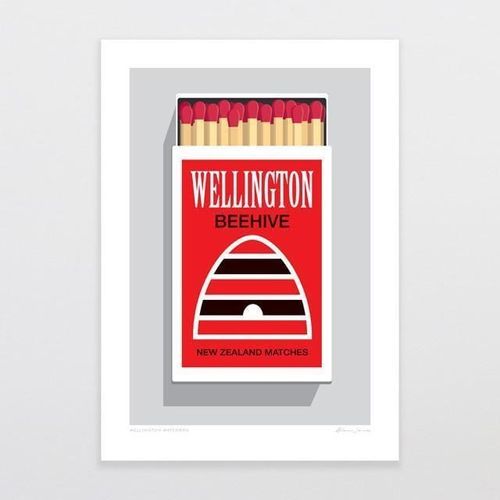 Wellington Matchbox Art Print