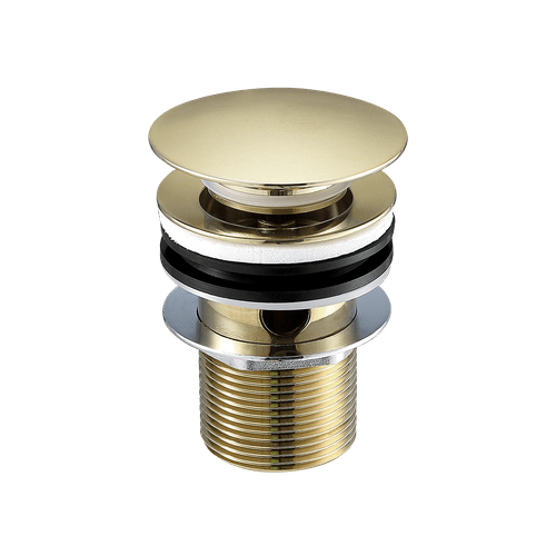 Clikclak Overflow Pop-Up Dome Waste Brushed Gold