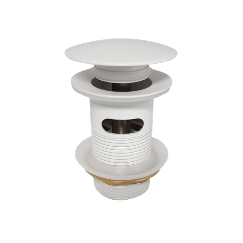 Clikclak Overflow Pop-Up Dome Waste Gloss White