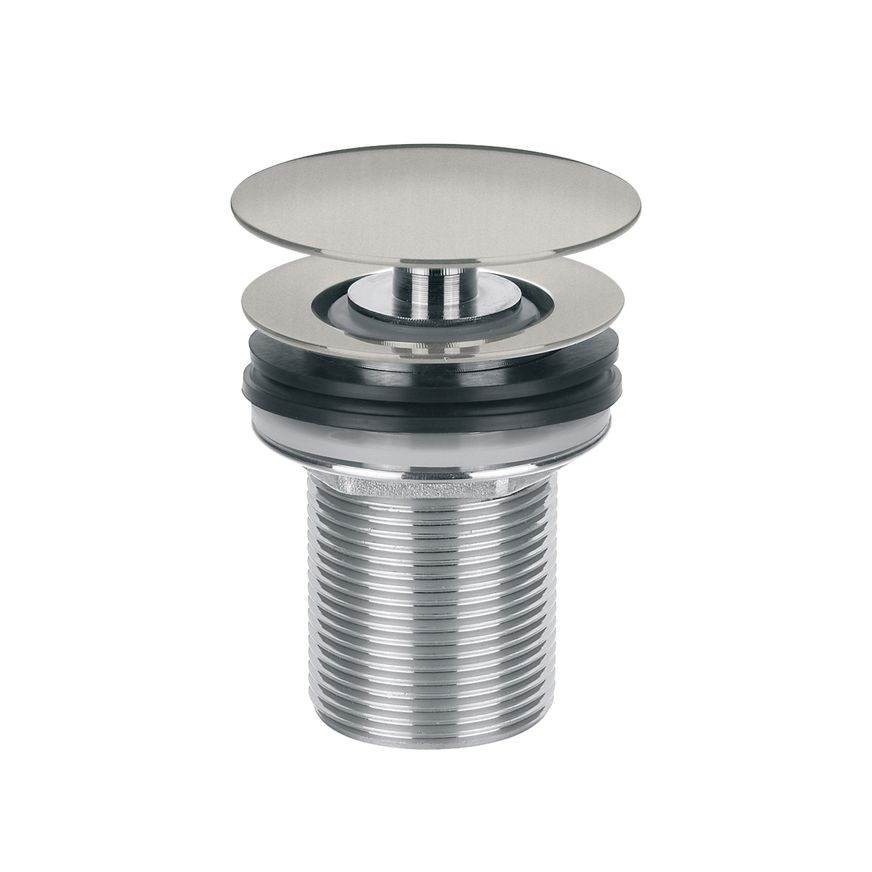 Clikclak Pop-Up Dome Waste Brushed Stainless