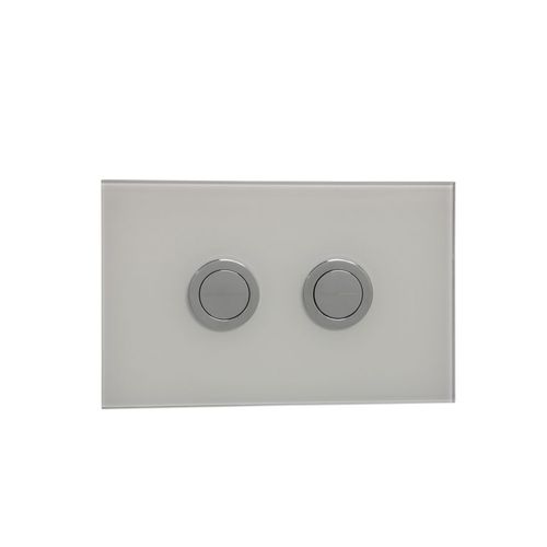 Mod Flush Panel White Glass/Chrome