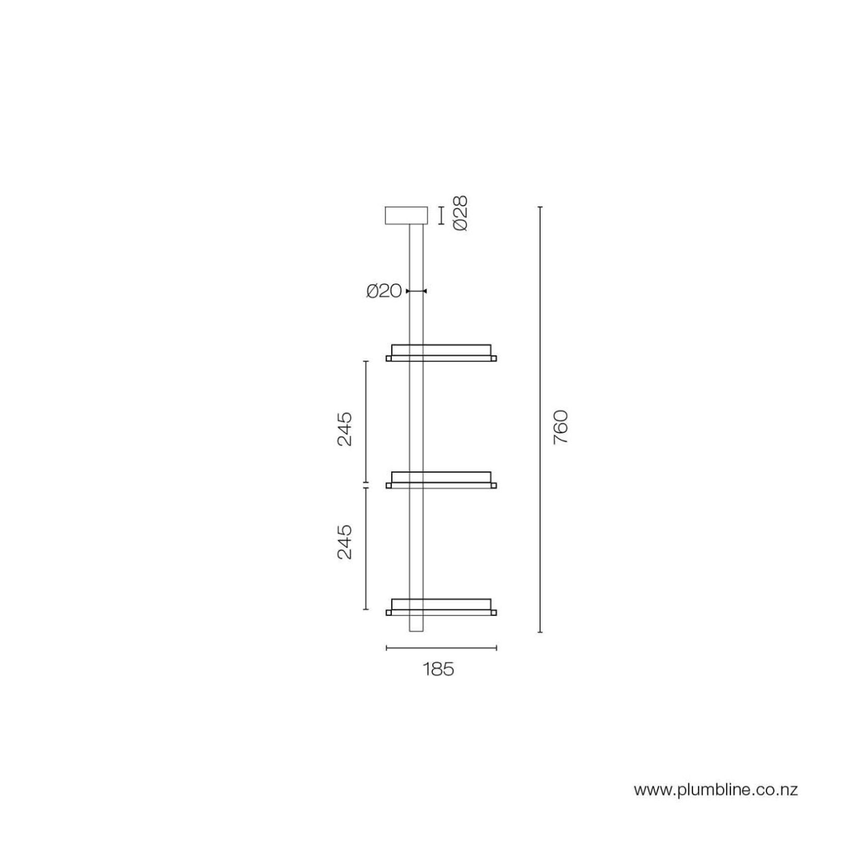 Progetto 3 Tier Shower Caddy