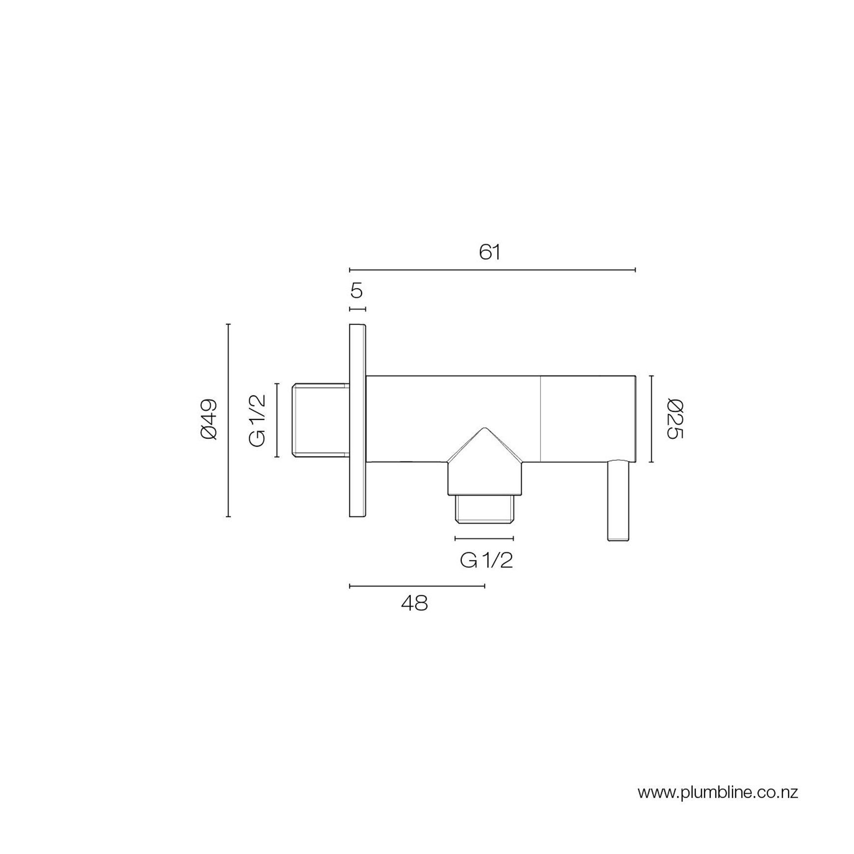 Swiss Deluxe Angle Valve 15mm