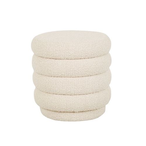 Kennedy Ribbed Small Round Ottoman