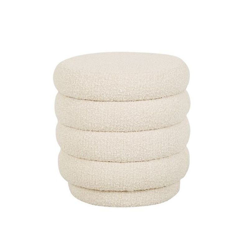 Kennedy Ribbed Small Round Ottoman