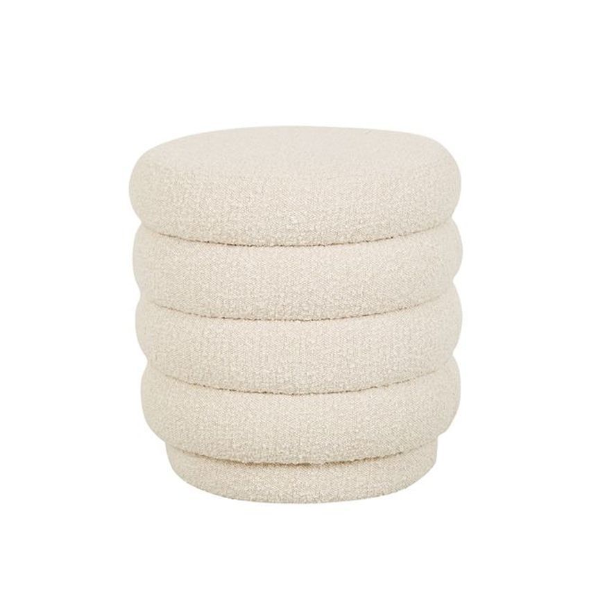 Kennedy Ribbed Small Round Ottoman