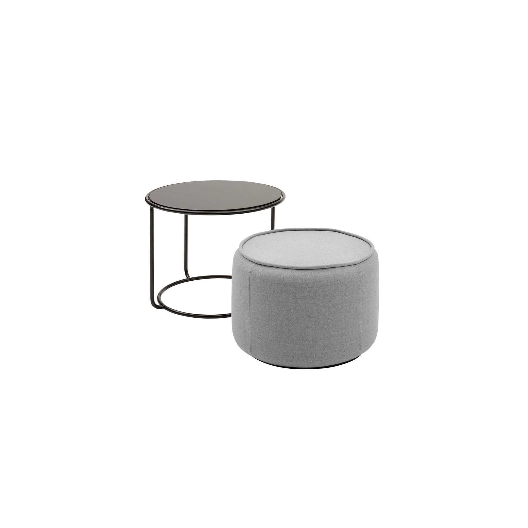Tom Pouf & Side Table by Softline