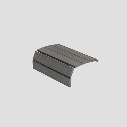 Outdoor Polywood Slat Tray in Grey