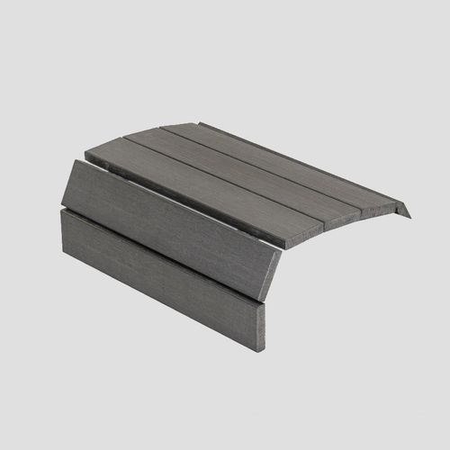 Outdoor Polywood Slat Tray in Grey