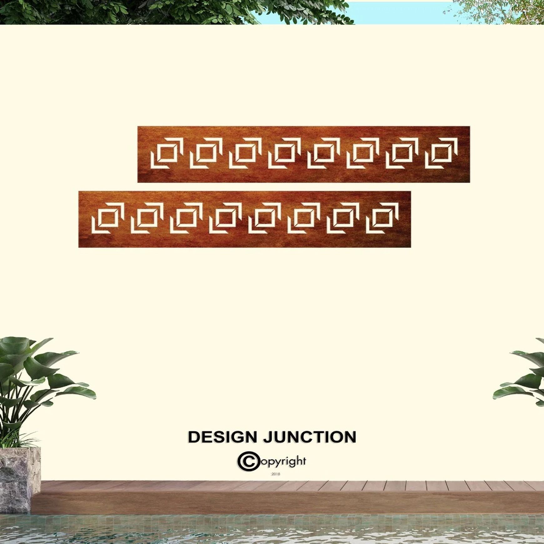 Fence Runner & Detailing Panel - Geo (DJ11/2)