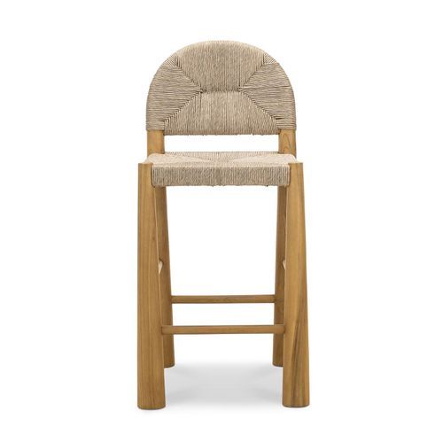 Caliste Woven Rope Arch Counter Stool | Indoor & Outdoor