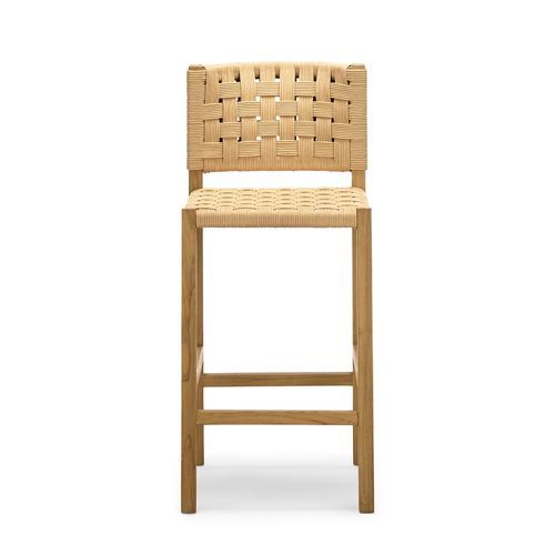 Kyren Woven Rope Counter Stool | Indoor & Outdoor