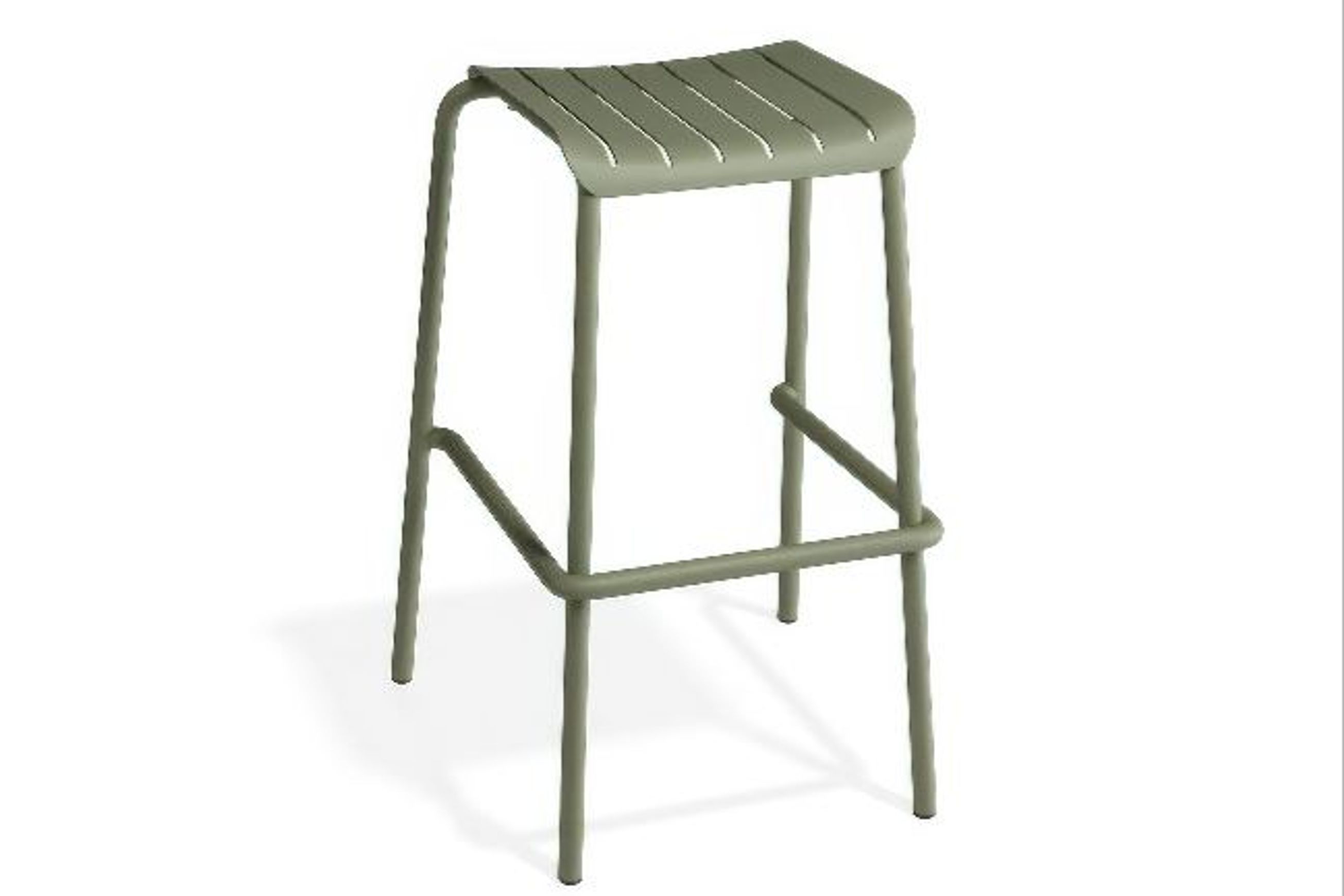 Roku Outdoor Backless Bar Stool