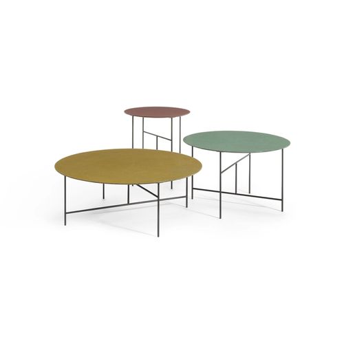 Sen Indoor + Outdoor Tables + Poufs by Depadova