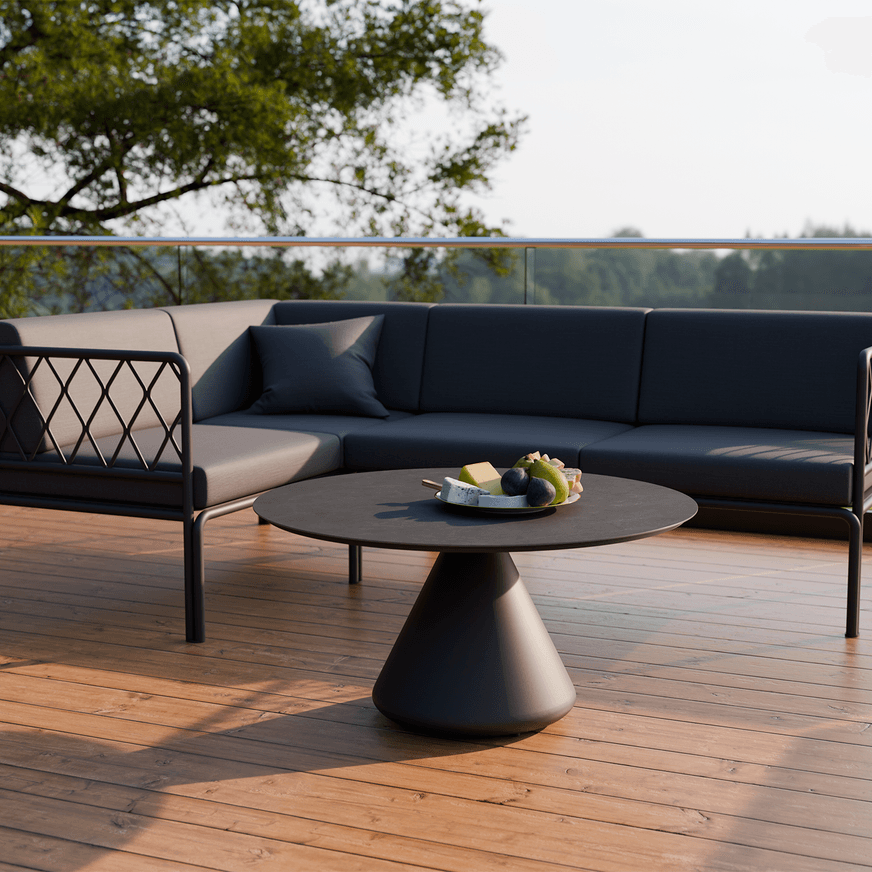Kora Coffee Table 90cm Dia - CERAMIC - Outdoor