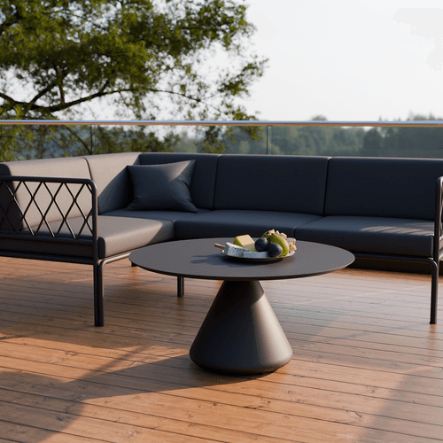 Kora Coffee Table 90cm Dia - Aluminium - Outdoor