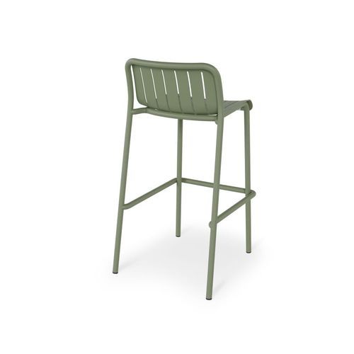 Roku Outdoor Bar Stool in Matt Eucalyptus Green