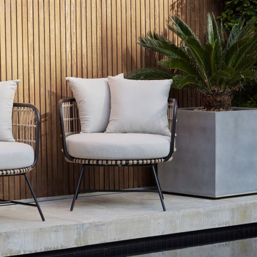 Arden Bamboo Wicker Outdoor Armchair