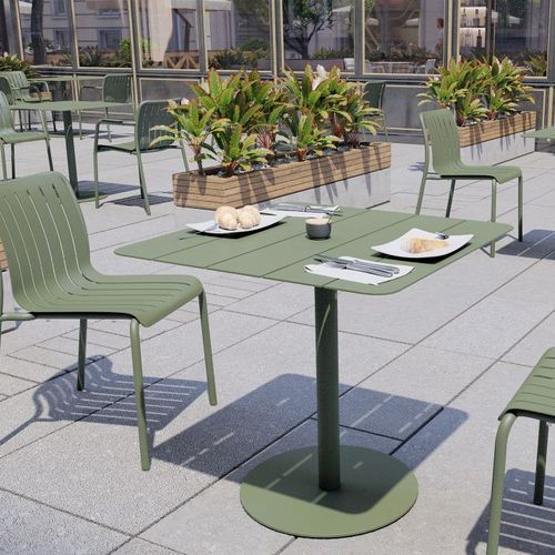 Roku Outdoor Dining Chair in Matt Eucalyptus Green