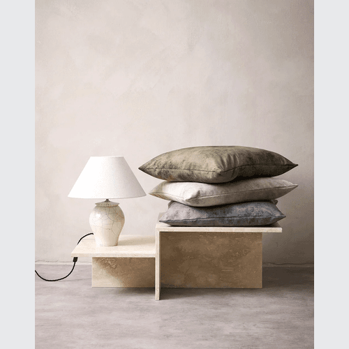 Baya Theo Velvet Cushion - Clover | Large 60 x 60cm