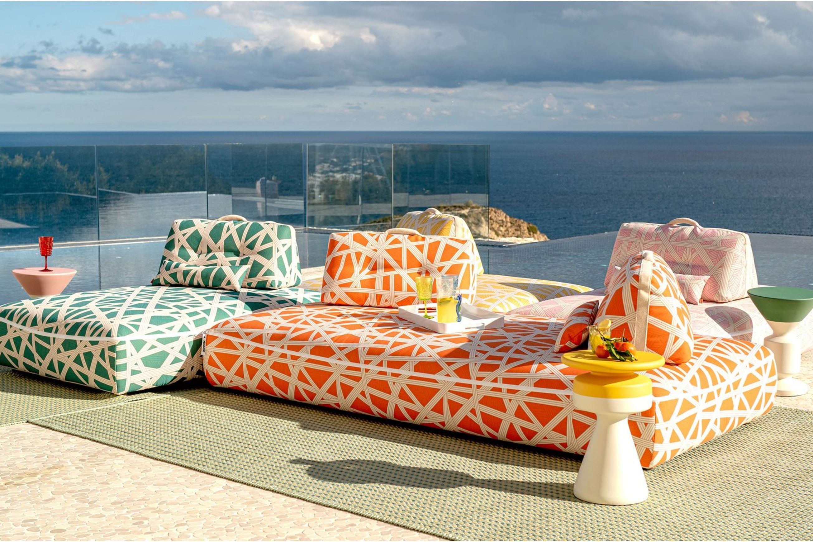 Formentera Nastri Canvas Cushion