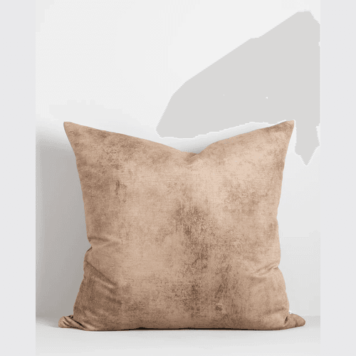 Baya Theo Velvet Cushion - Honey | Large 60 x 60cm
