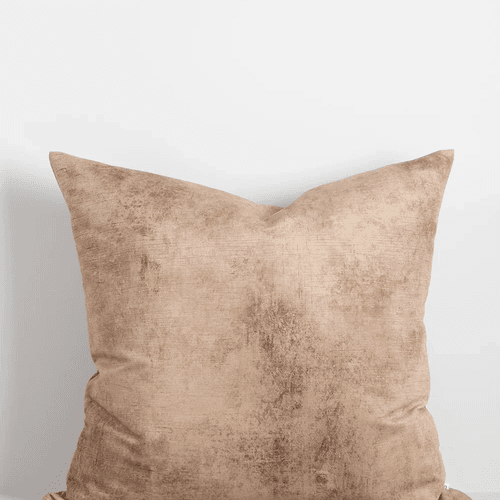 Baya Theo Velvet Cushion - Honey | Large 60 x 60cm