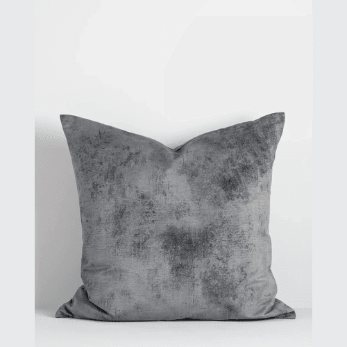 Baya Theo Velvet Cushion - Smoke | Large 60 x 60cm