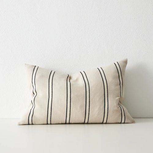 Weave Home Vinnie Striped Cushion - Natural | Square and Lumbar