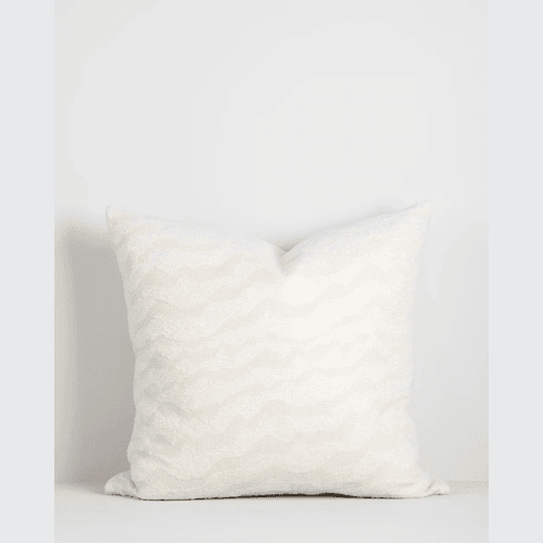 Baya Aspen Cushion - Snow | 55 x 55cm
