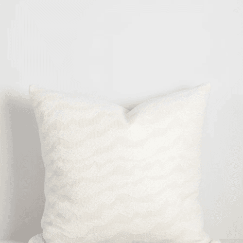Baya Aspen Cushion - Snow | 55 x 55cm