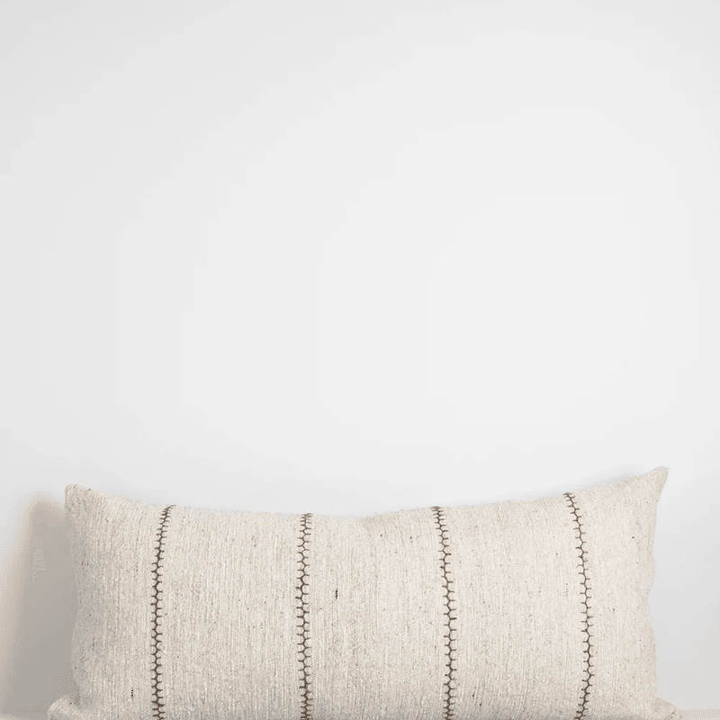 Baya Kalahari Cushion - Ecru | Long Lumbar Shape
