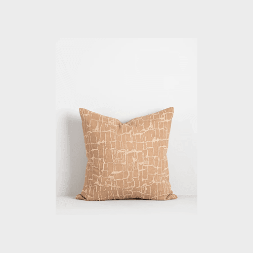 Baya Triton Cushion - Stone | 100% Linen