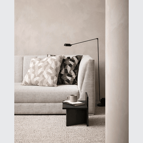 Baya Oscari Cushion - Natural | Woven Abstract Design