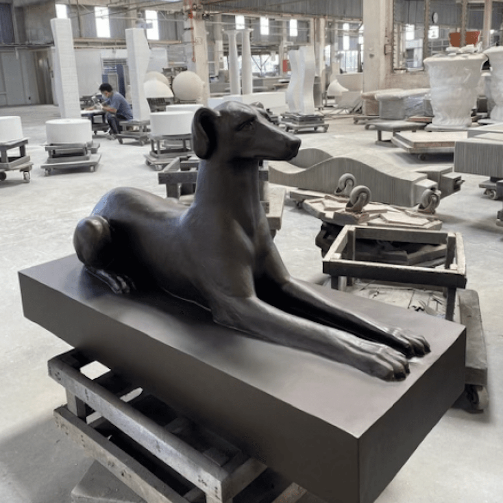 Whippet Sculpture