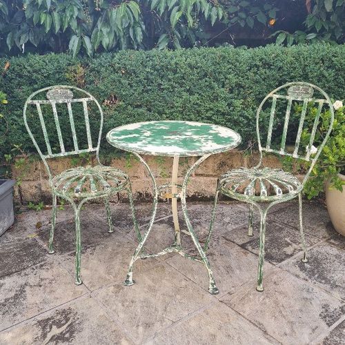 3 x piece Carre Dining Chairs and 60cm table
