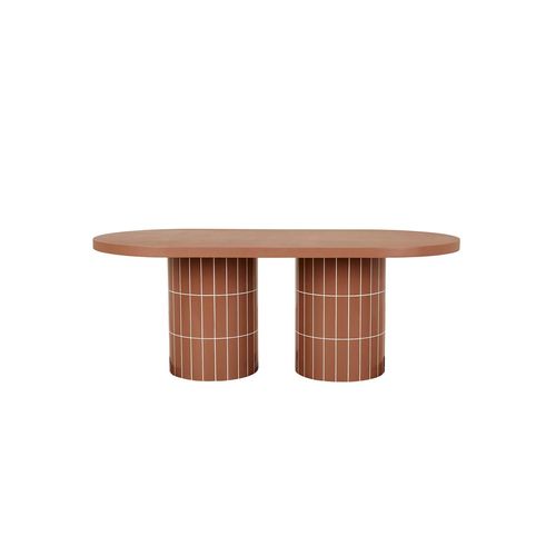 Seville Tile Oval Dining Table