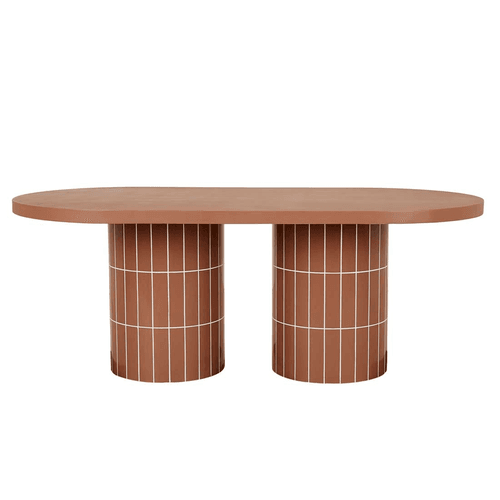 Seville Tile Oval Dining Table