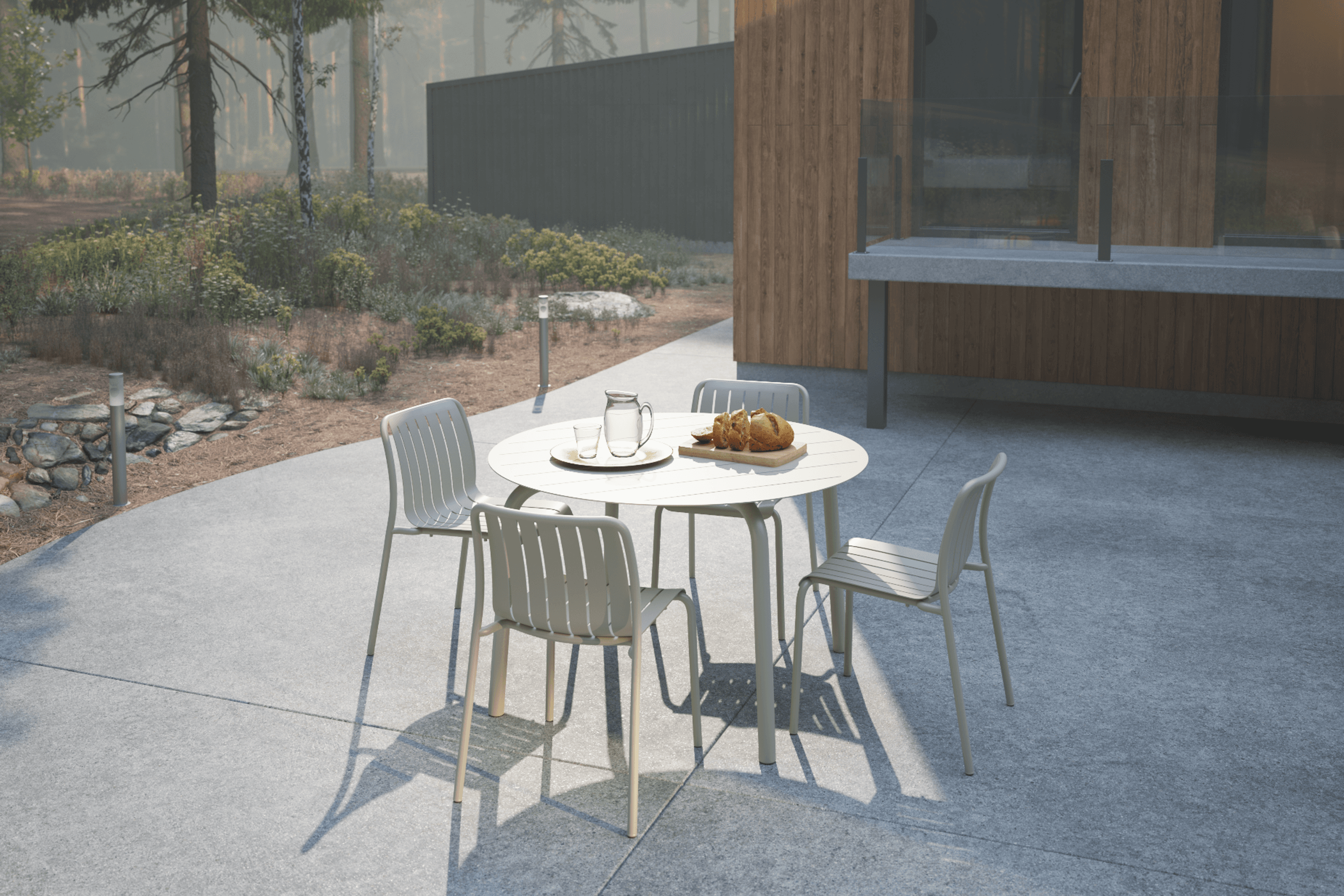 Roku Outdoor Round Dining Table 120cm